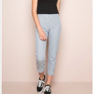 brandy melvillle striped tilden pants